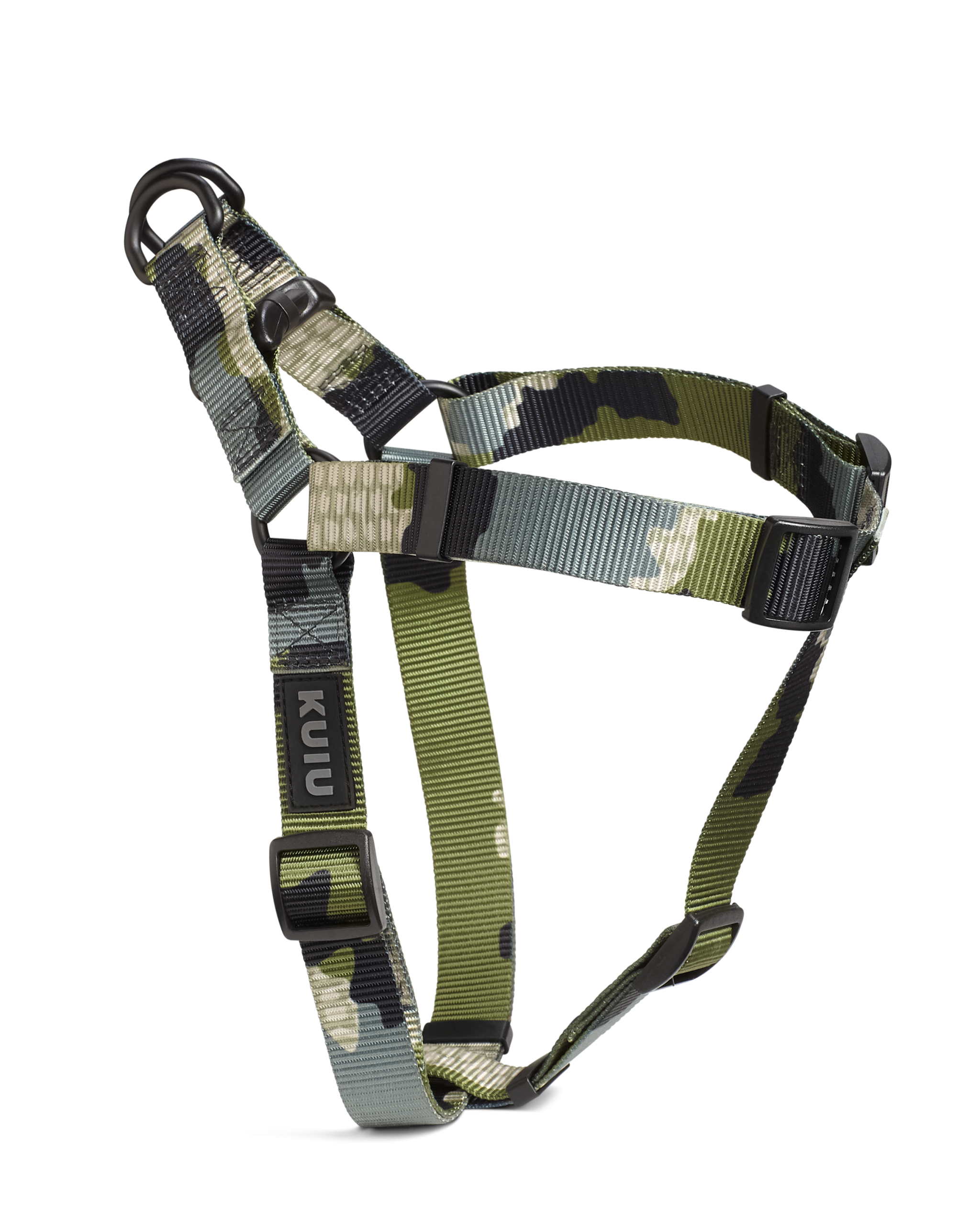 Camo Webbing Dog Harness | Verde