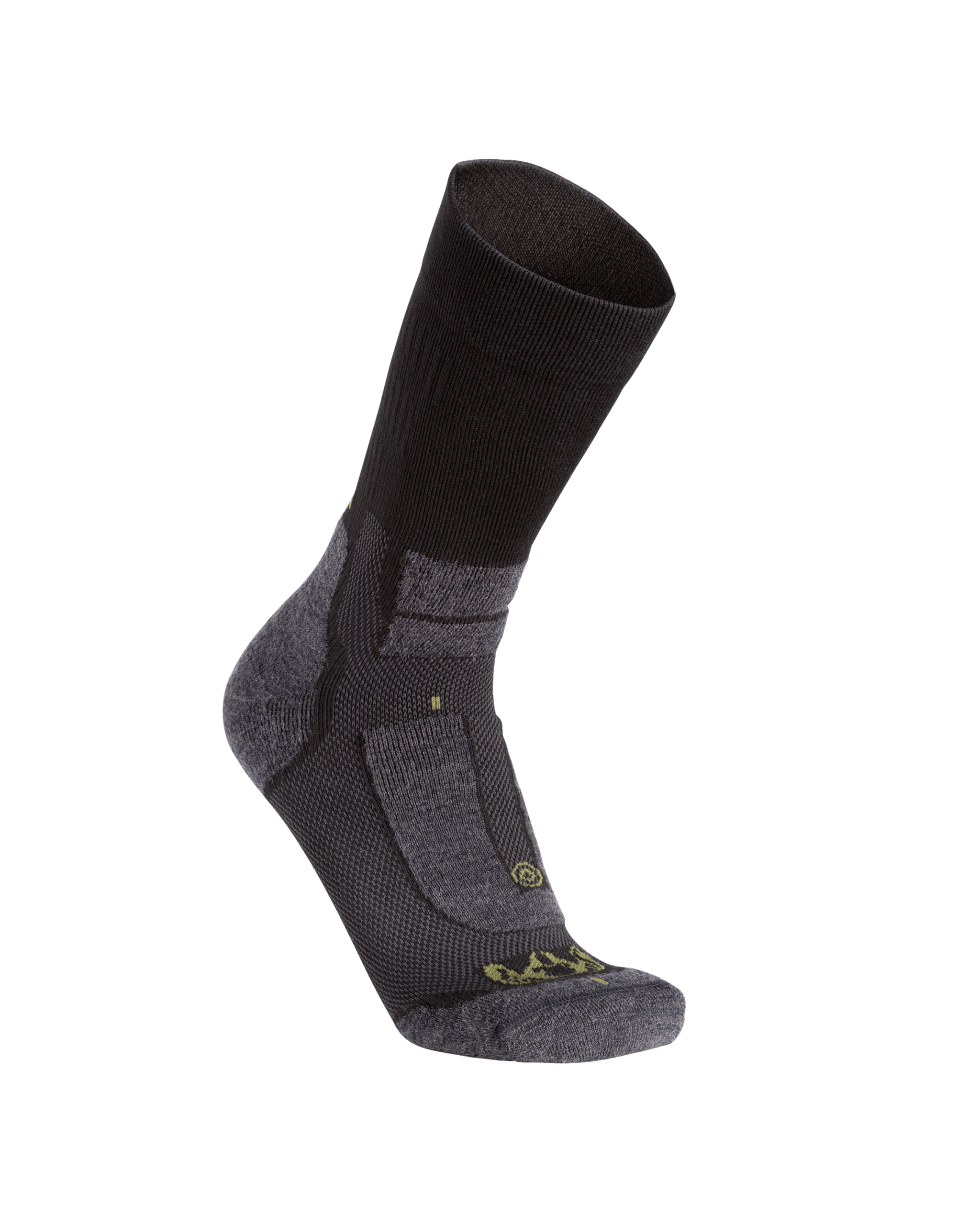 StrongWool Hybrid Crew Sock | Grey Green