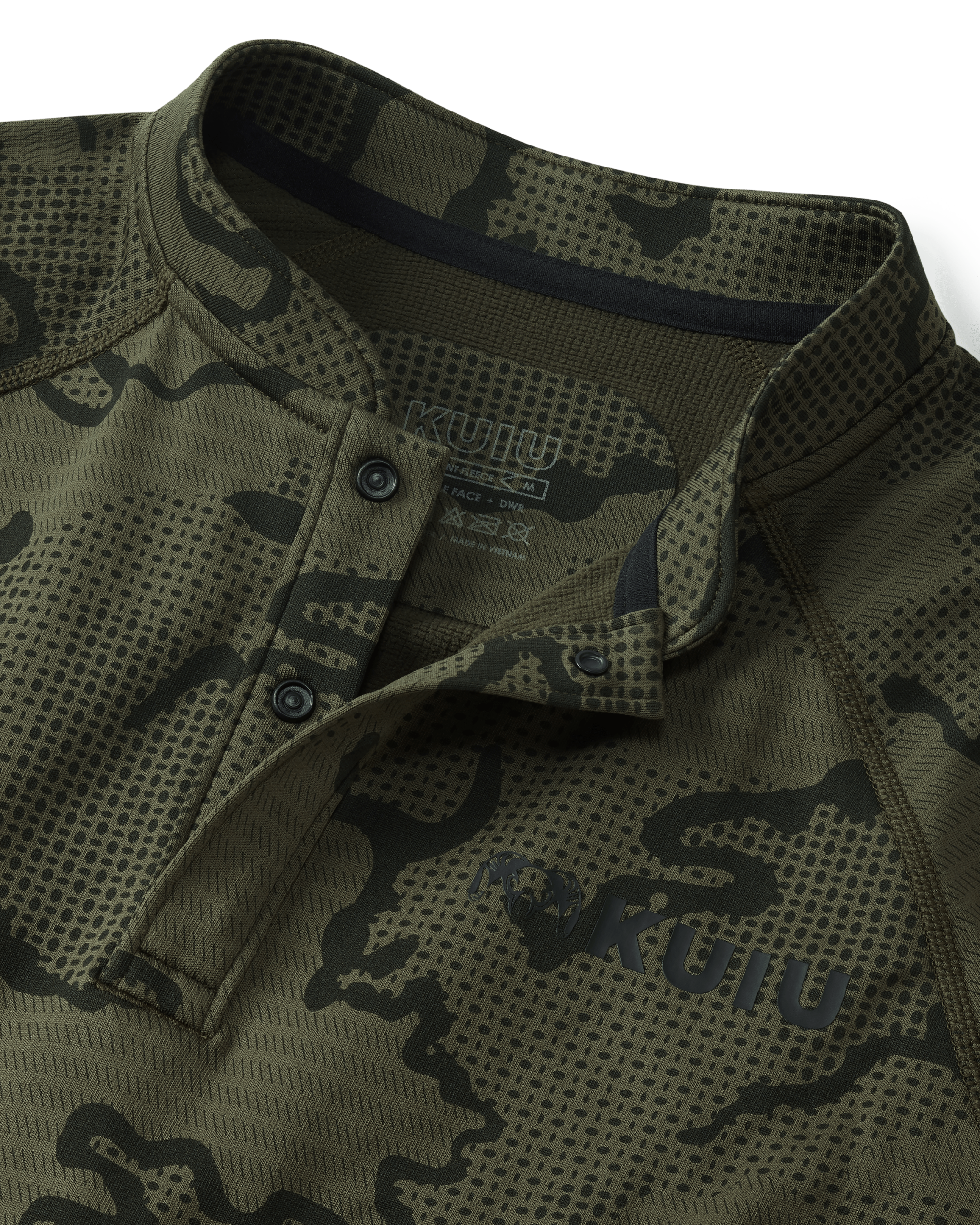 Ridgepoint Fleece Henley | Olive Tonal - Image 3