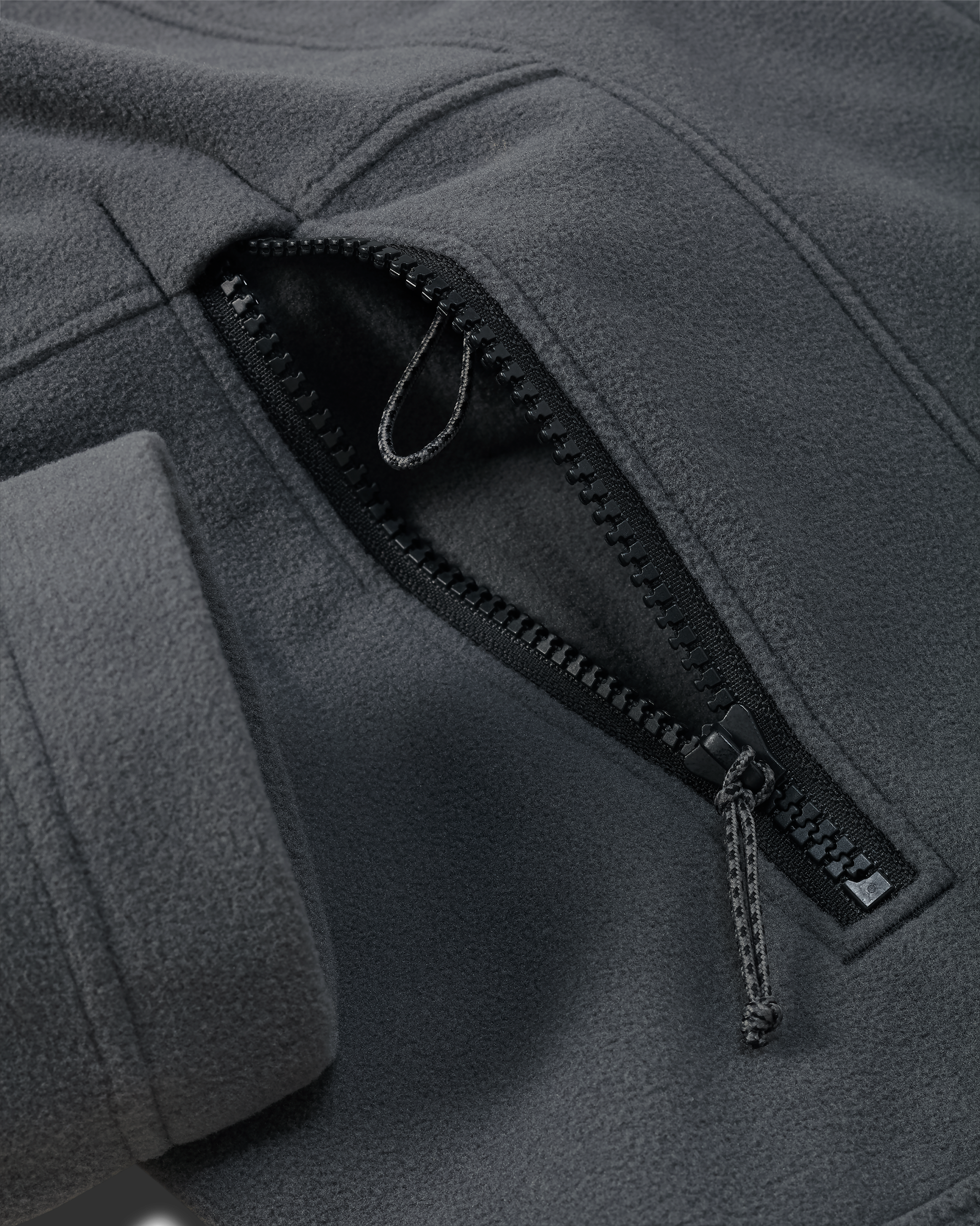 Women's Border Fleece Full Zip | Gunmetal - Image 3