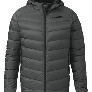 Super Down LT Hooded Jacket | Gunmetal