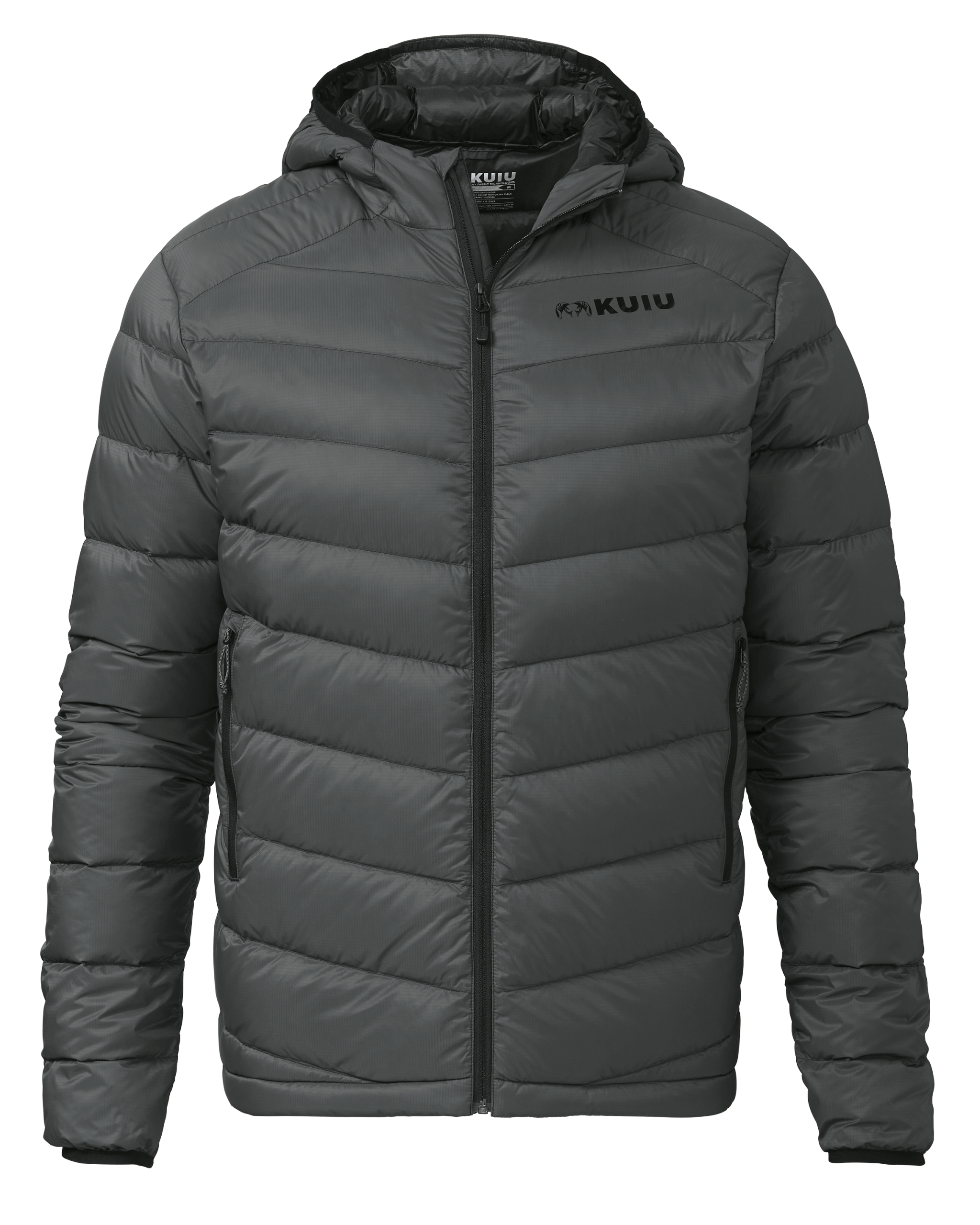 Super Down LT Hooded Jacket | Gunmetal