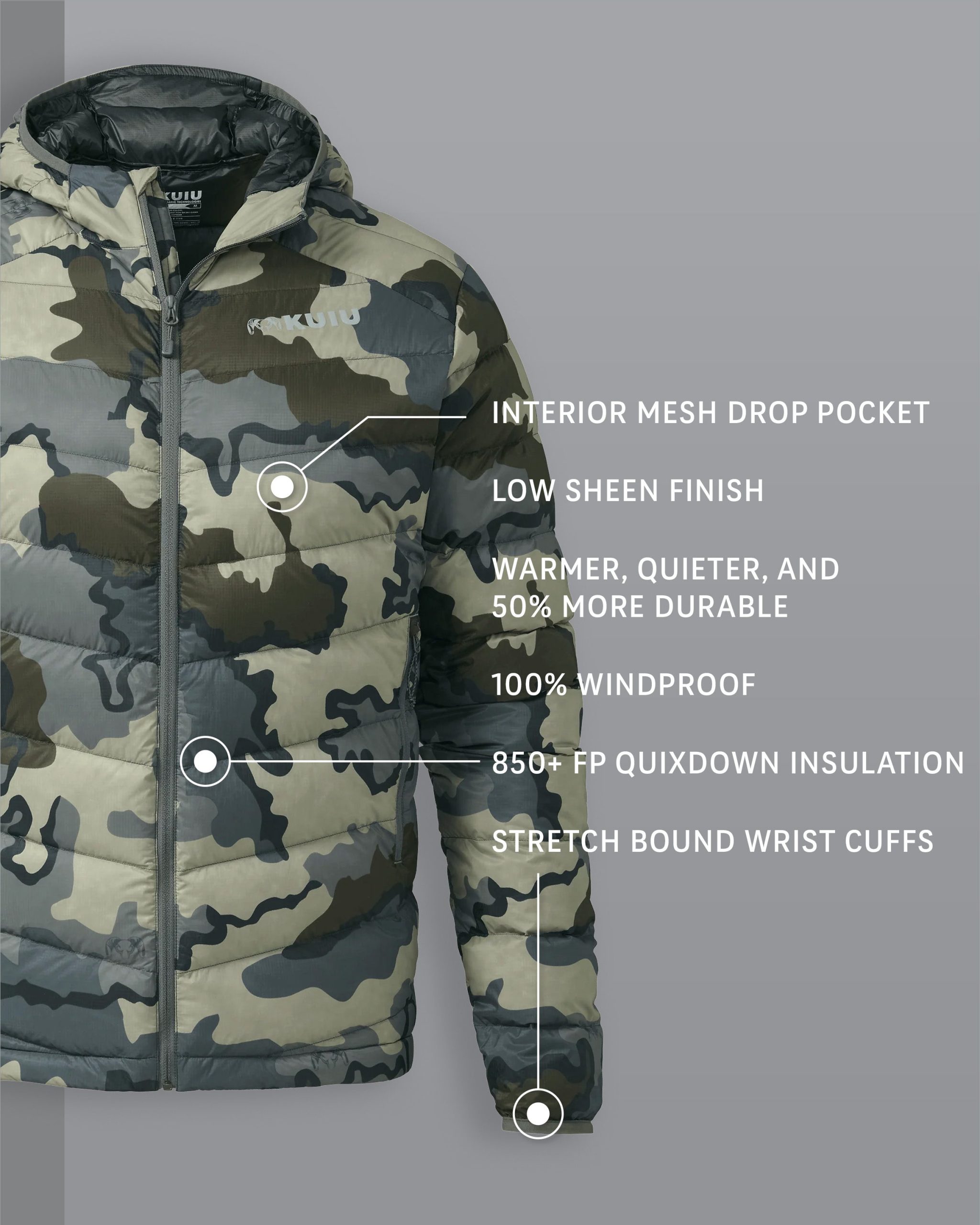 Super Down LT Hooded Jacket | Vias - Image 2