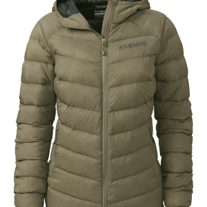 Women's Super Down LT Hooded Jacket | Khaki