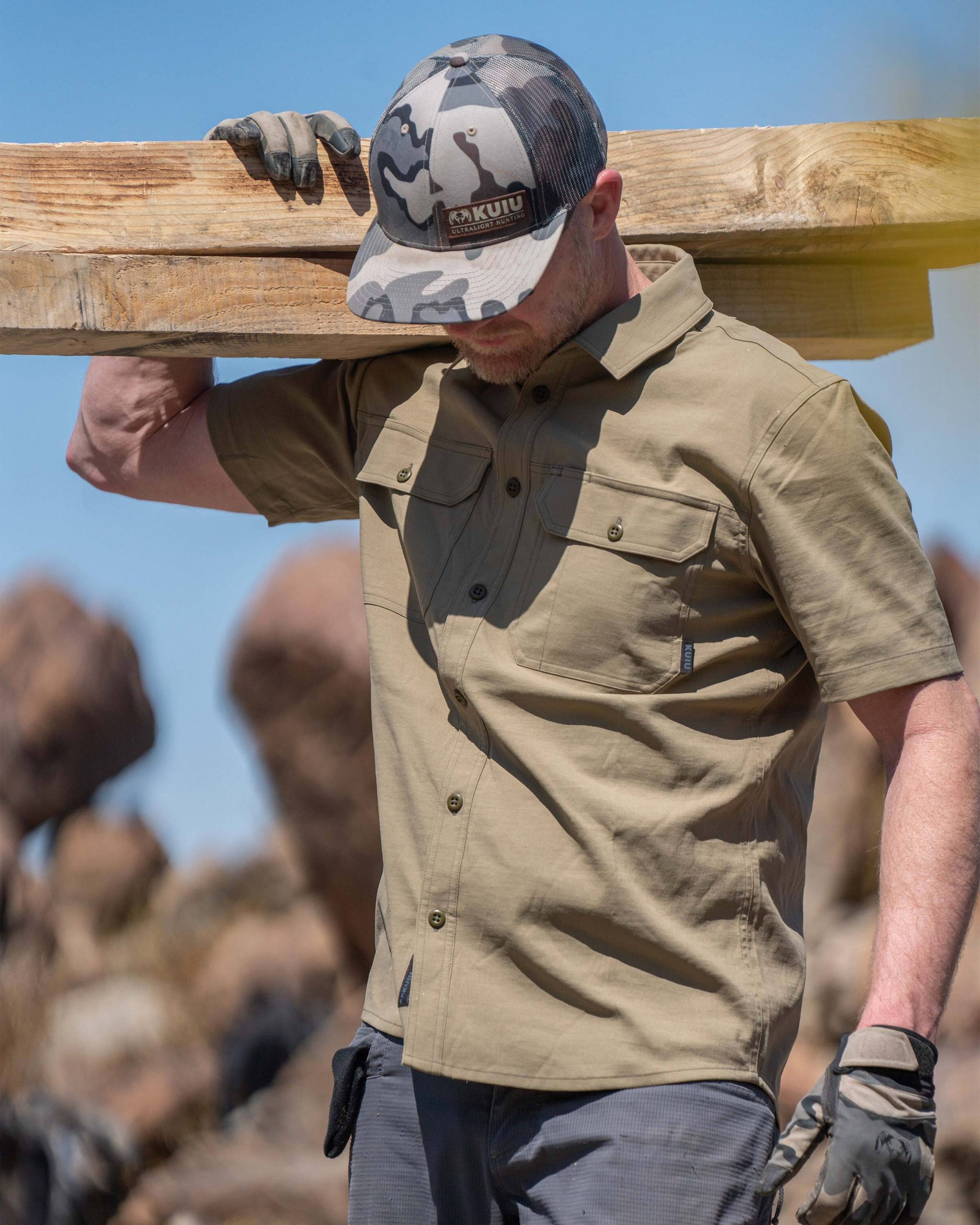 Motive SS Workgrade Shirt | Gunmetal - Image 5