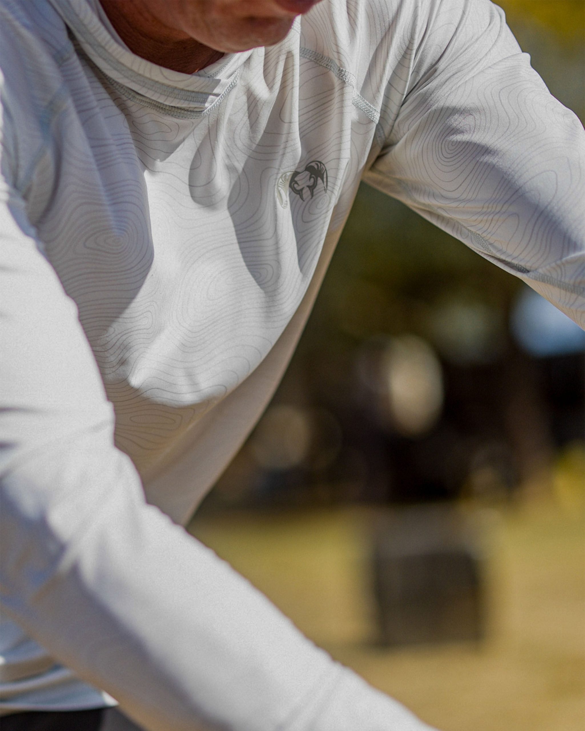 Gila LS Hoodie Topo | Glacier Topo Print - Image 5