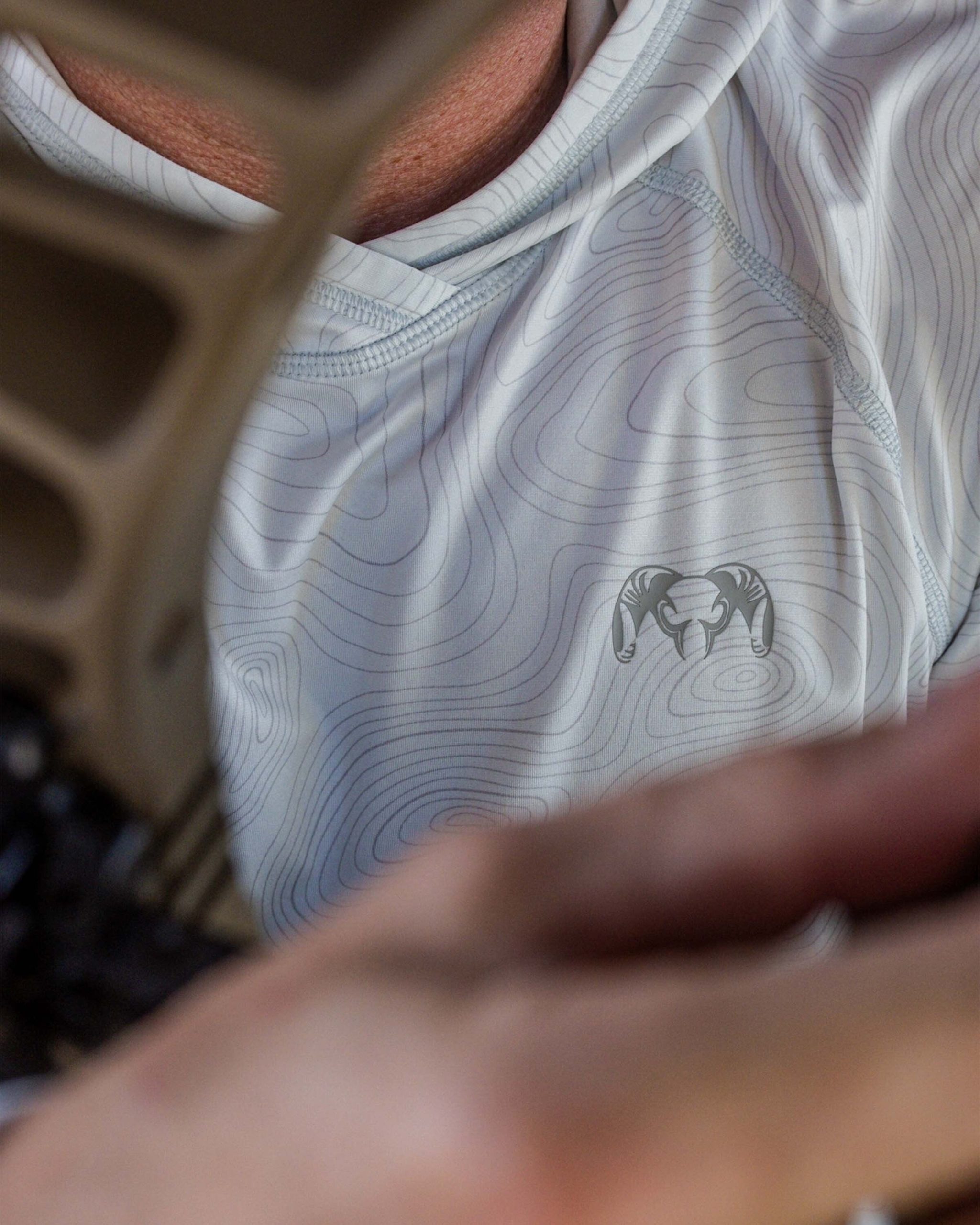 Gila LS Hoodie Topo | Glacier Topo Print - Image 7